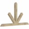 Ekena Millwork Saratoga Rough Sawn Timber Gable Bracket, Douglas Fir, 72"W x 42"H x 4"D x 4"F, 14/12 Pitch GBW072X42X0404SAR00RDF - alternate 4